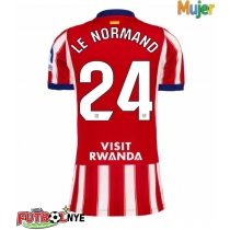 Camiseta Atletico Madrid Robin Le Normand #24 Primera Equipación para mujer 2026-27 manga corta